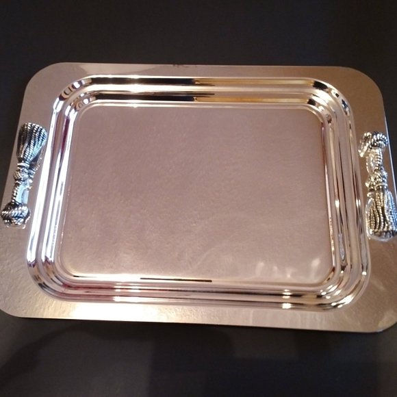 FLASH SALE! NEW in Box Silver-Plated Serving Tray - Picture 2 of 11